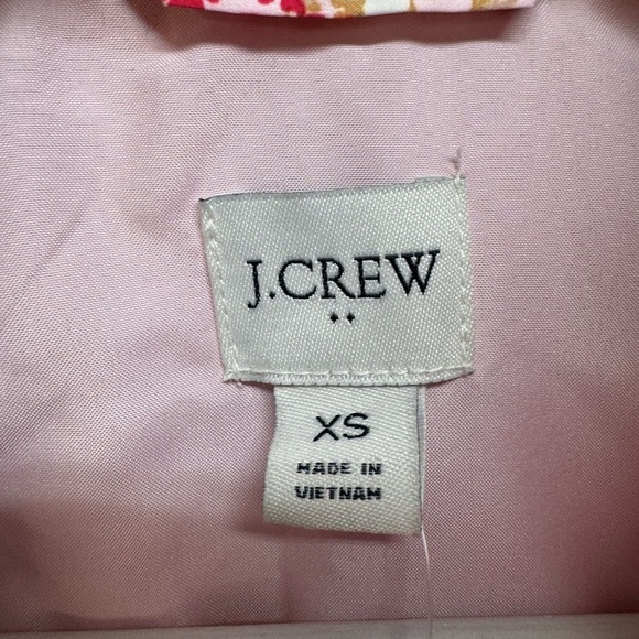 J. Crew Floral Print Quilted Puffer Vest Women’s XS‎ NWT gold tone hardware - Picture 7 of 8